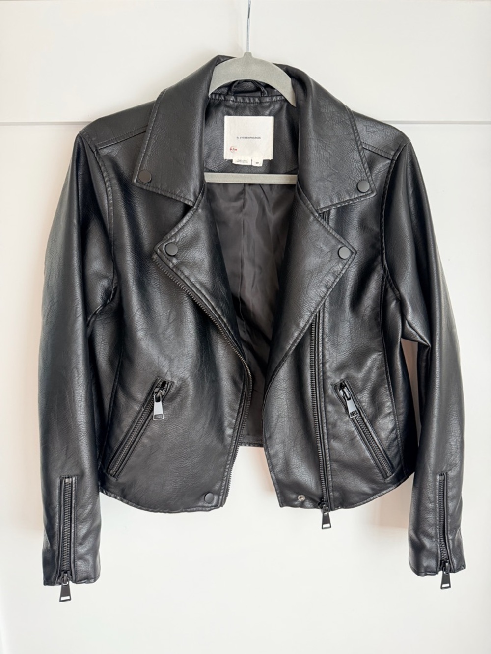 Anthropologie Faux Leather Moto Jacket